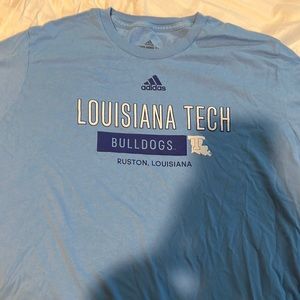 Adidas Louisiana Tech Bulldogs Columbia Blue tee 2xl
